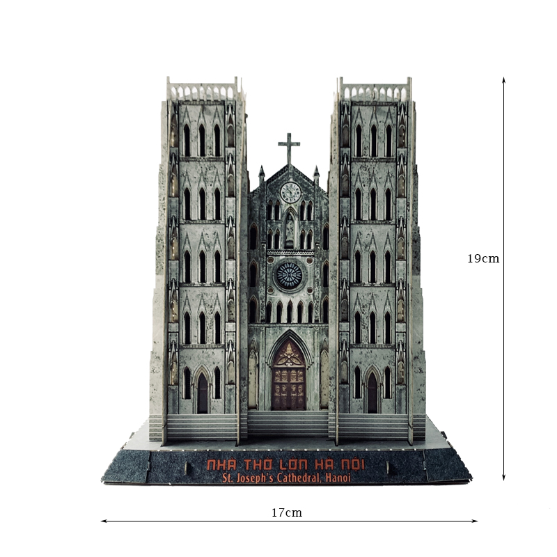 Mặt tiền mô hình Nhà thờ lớn - góc check in nghìn like cực ấn tượng :>