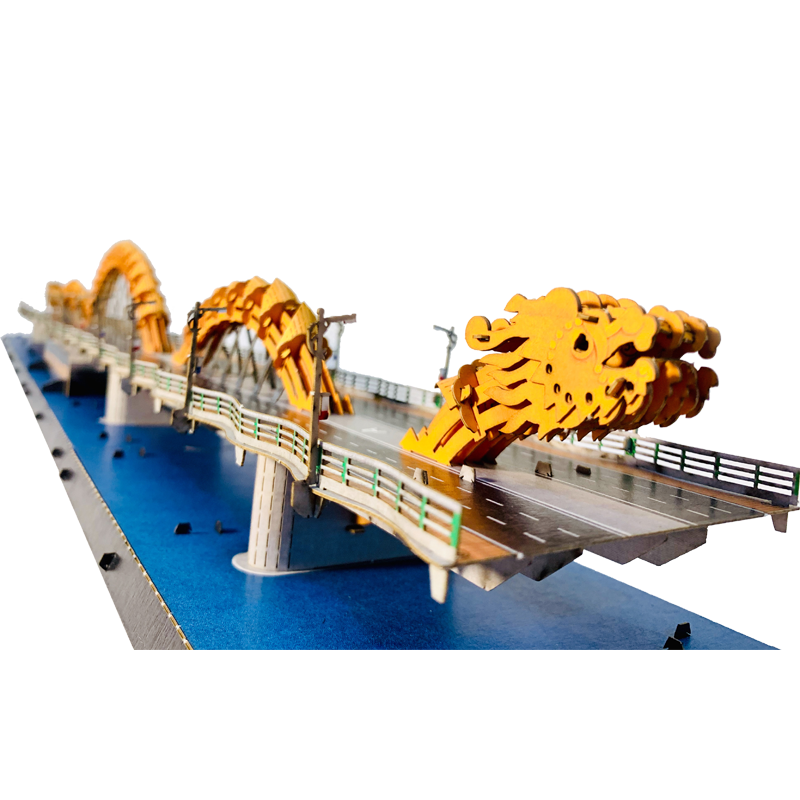 Mô hình giấy 3D Cầu Rồng Đà Nẵng