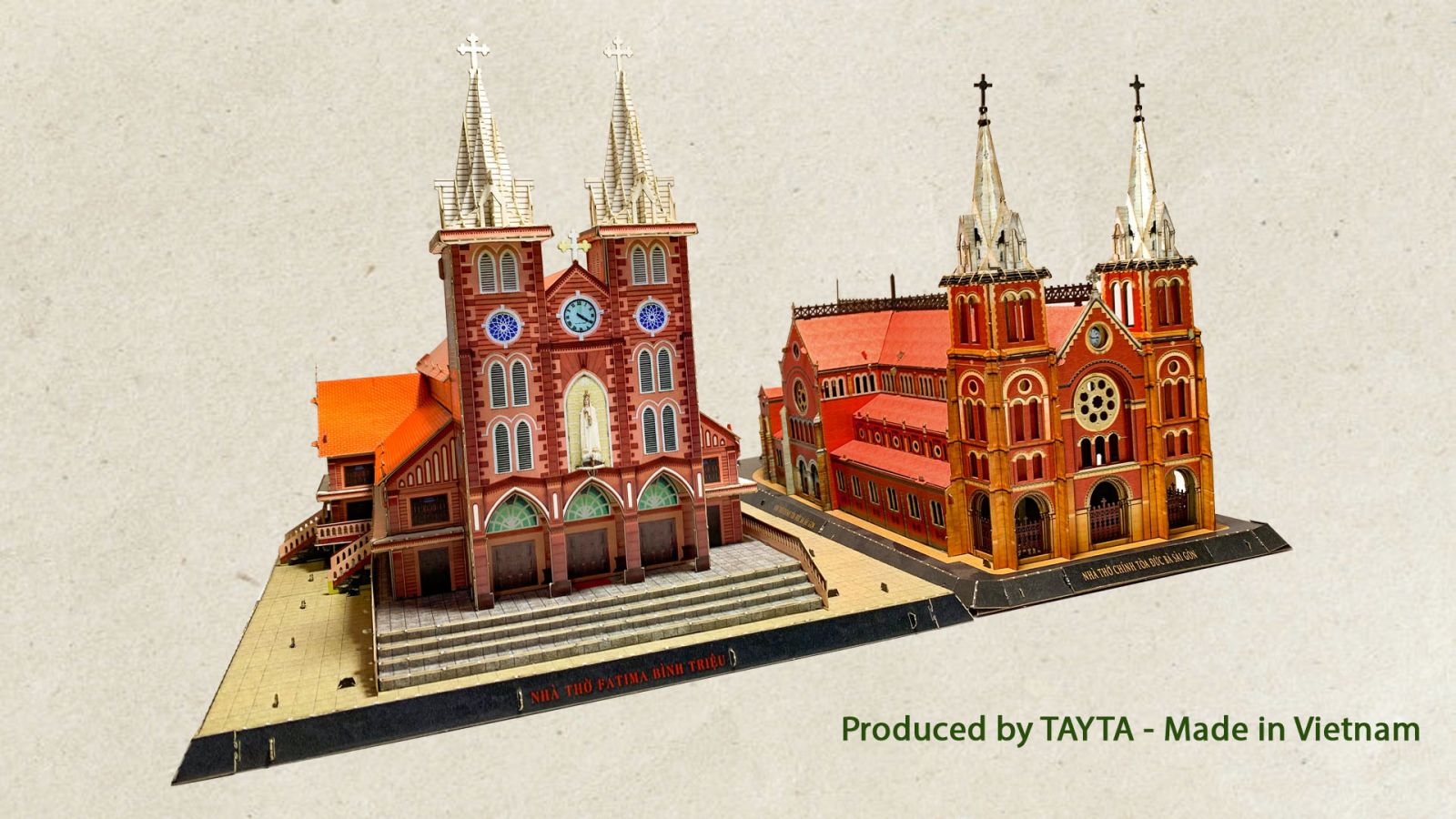Mô hình giấy 3D Nhà thờ nổi tiếng nhất Sài Gòn