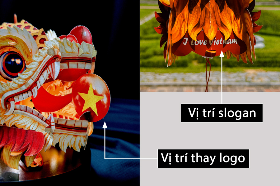 lồng đèn in logo theo yêu cầu của doanh nghiệp