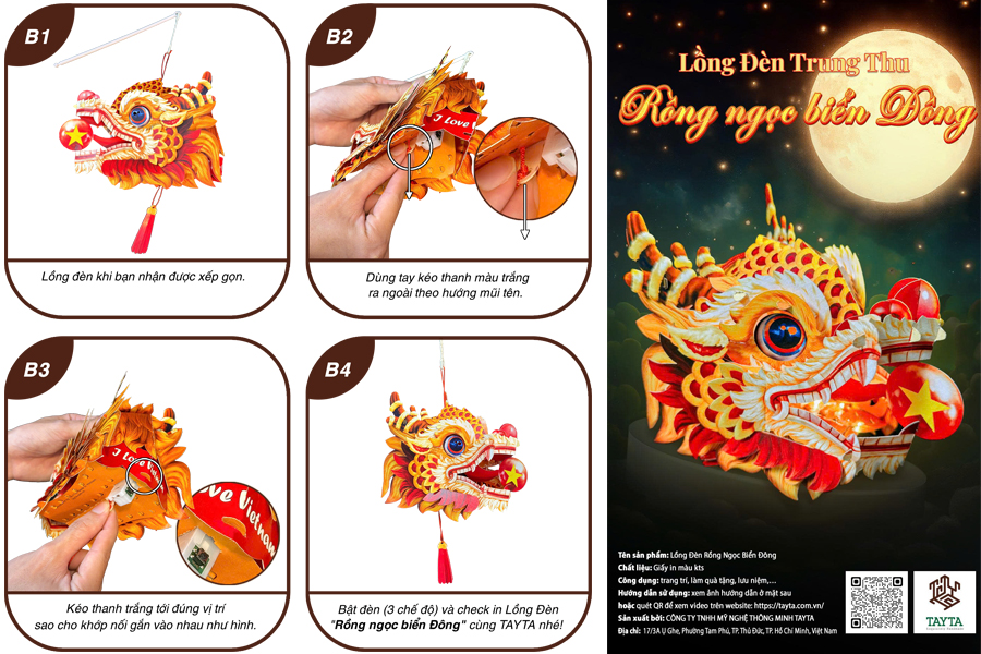 lồng đèn xếp gọn