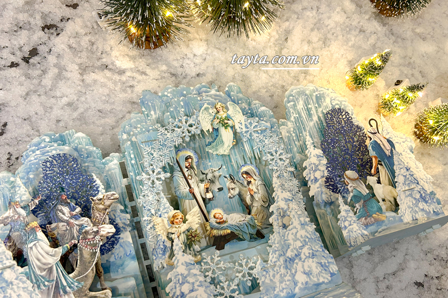 trang trí giáng sinh với thiệp 3d noel đẹp mắt