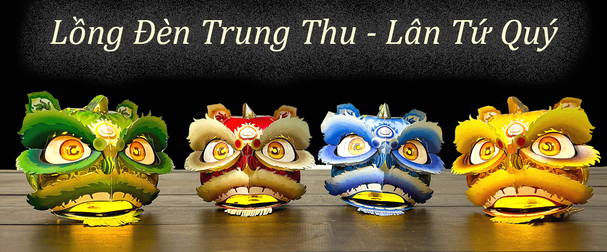 Lồng đèn trung thu hình lân cực độc đáo mẫu mới