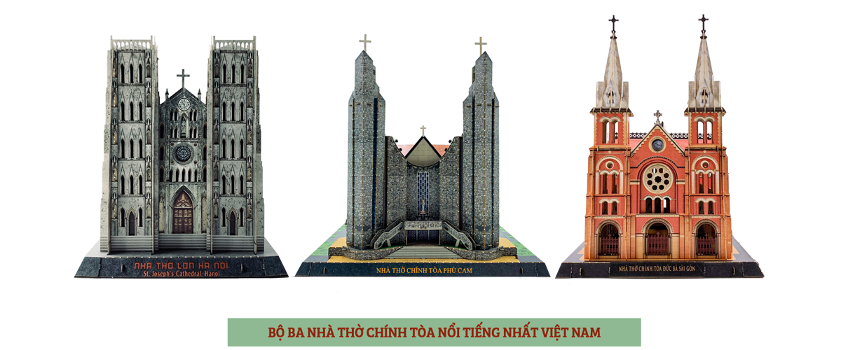 bộ sưu tập mô hình kiến trúc nhà thờ nổi tiếng tại TAYTA
