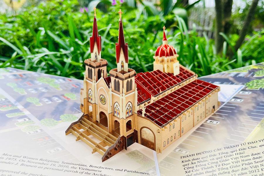 thiệp 3d kiến trúc nhà thờ đẹp nhất