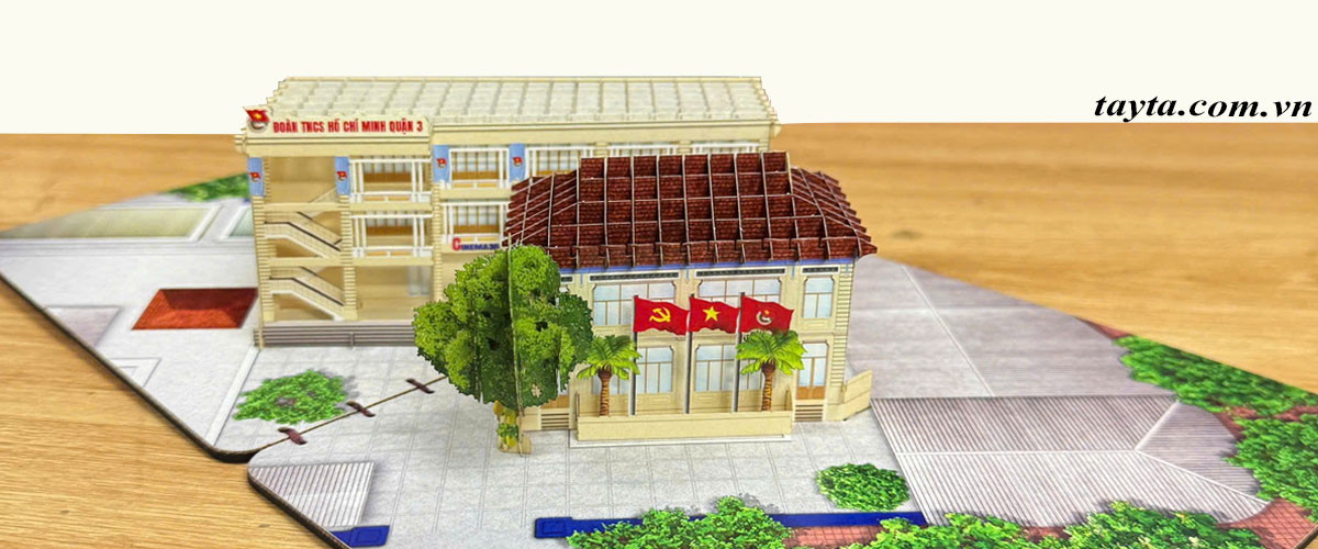 thiết kế thiệp 3d kiến trúc theo yêu cầu