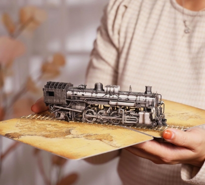 Có gì trong mẫu thiệp 3D con tàu hơi nước - Best seller nhà TAYTA trên sàn TMĐT quốc tế?