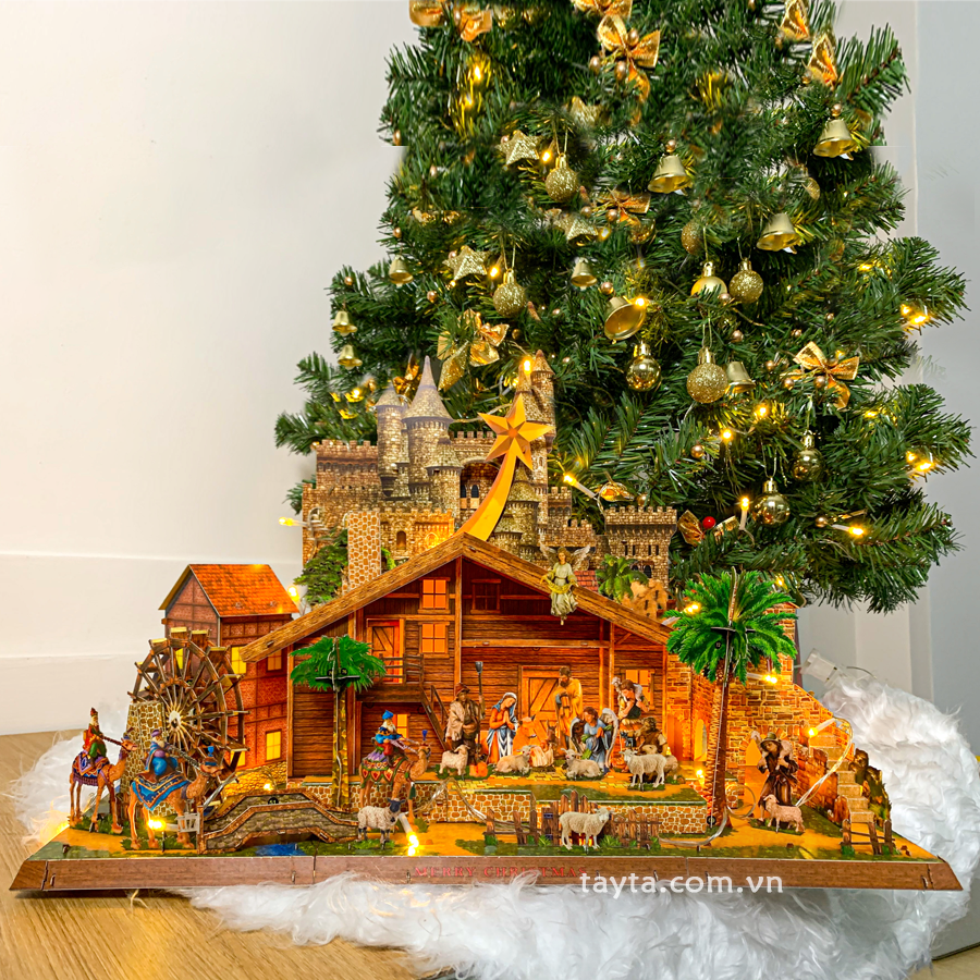 Trang trí Noel lung linh với thiết kế Hang Đá Giáng Sinh 3D mới nhất từ TAYTA