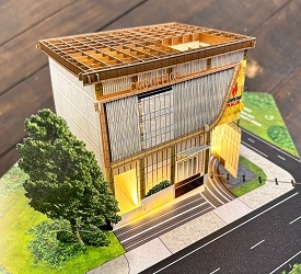 Thiệp gỗ 3D tòa nhà CNG Việt Nam - Mẫu quà tặng cao cấp lý tưởng cho doanh nghiệp