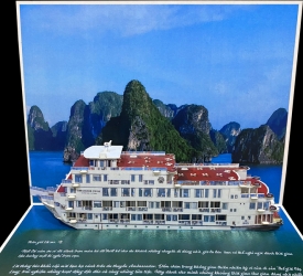 Thiệp mời sự kiện ấn tượng với thiết kế mô hình 3D Ambassador Cruise Ha Long