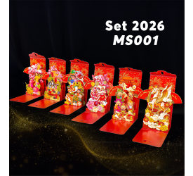  COMBO 6 MẪU BAO LÌ XÌ POPUP TẾT VIỆT NAM - TAYTA 2026 BAO LÌ XÌ ĐỎ TƯƠI MAY MẮN