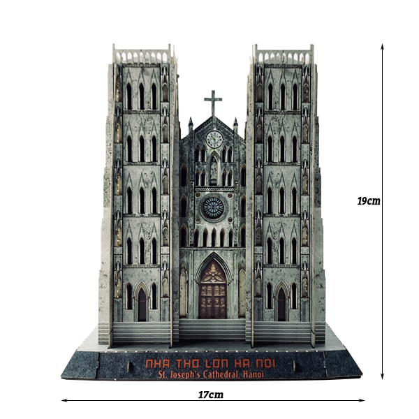 Bộ lắp ráp Mô hình giấy 3D Nhà thờ Lớn Hà Nội