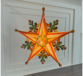 [NS005] 75cm - Lồng Đèn Ngôi Sao Trang Trí Giáng Sinh Cỡ Lớn Phong Cách Vintage - TAYTA