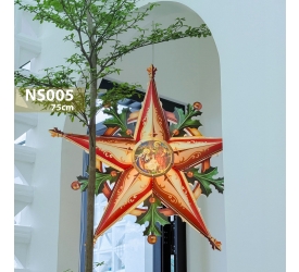 [NS005] 75cm - Lồng Đèn Ngôi Sao Trang Trí Giáng Sinh Cỡ Lớn Phong Cách Vintage - TAYTA